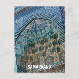Nekropole Schah-i-Zinda in Samarkan, Usbekistan Postkarte