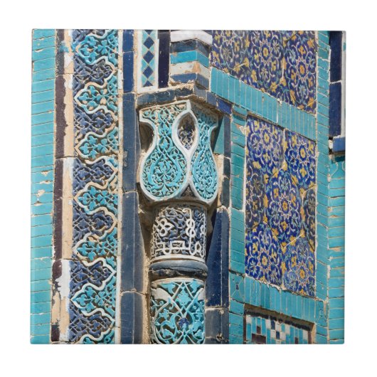 Nekropole von Shah-i-Zinda in Samarkan, Usbekistan Fliese (Vorderseite)