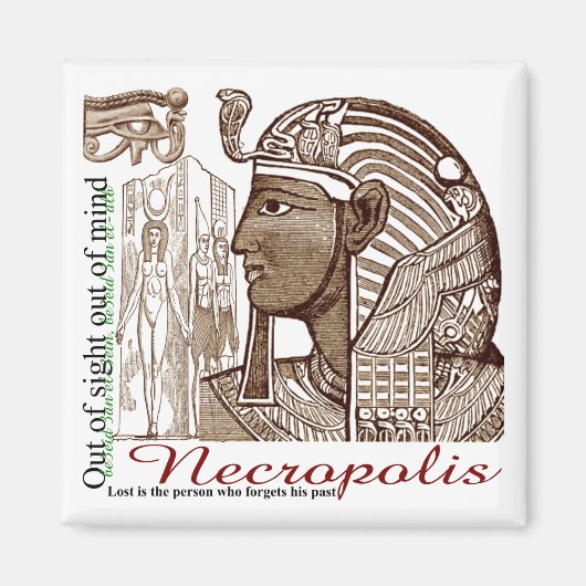 Nekropolis aus dem Kopf heraus Magnet (Vorne)