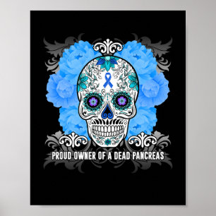 Nekrotisierende Pankreatitis Np Bewusstsein Skull  Poster