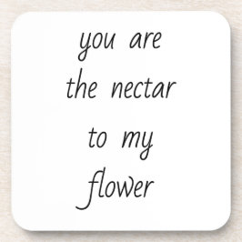 Nektar auf meine Blume harter Kunststoff-Untersetz Getränkeuntersetzer