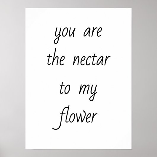 Nektar auf meinem Blume-Poster Poster (Vorne)
