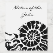 Nektar der Götter Weinetikett (Einzelnes Label)