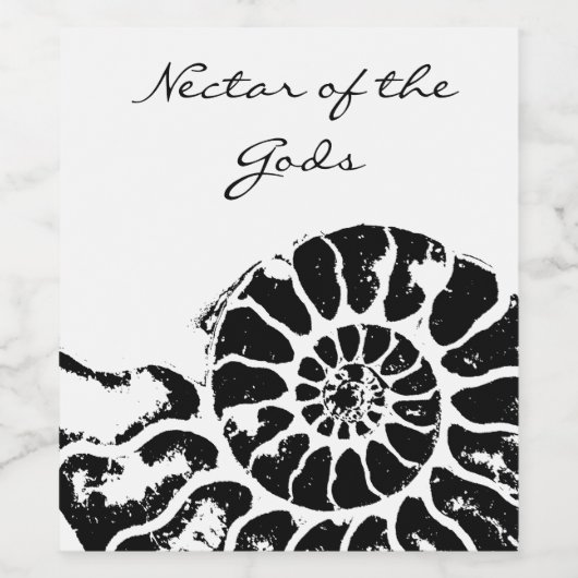Nektar der Götter Weinetikett (Einzelnes Label)