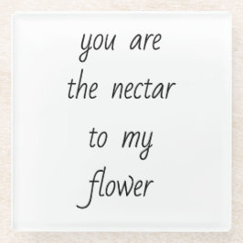 Nektar zu meinem Blume Glas Untersetzer