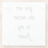 Nektar zu meinem Blume Glas Untersetzer (Rückseite)