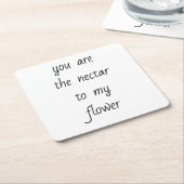 Nektar zu meinem Blume Paper Untersetzer (angewinkelt)