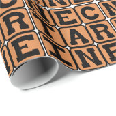 Nektarine, Zitrusfrucht Geschenkpapier (Rolleneckpunkt)
