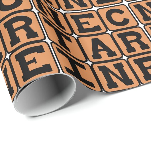 Nektarine, Zitrusfrüchte Geschenkpapier (Rolleneckpunkt)