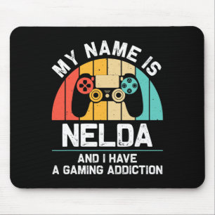 Nelda Geschenk Name Personalisiert Lustig Gaming G Mousepad