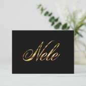 Nele gold Design Lettering Karte (Stehend Vorderseite)