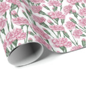 Nelke Flüstern Geschenkpapier (Rolleneckpunkt)