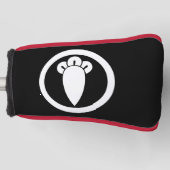 Nelke im Kreis Golf Headcover (Vorderseite)