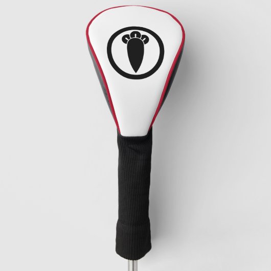 Nelke im Kreis Golf Headcover (Vorderseite)
