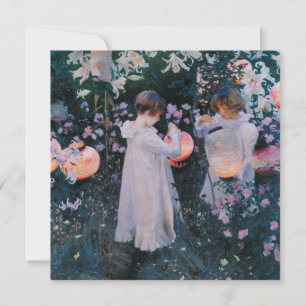 Nelke, Lilie, Lilie, Rose (John Singer Sargent) Karte