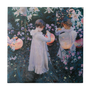 Nelke Lilie Lilie Rose John Singer Sargent Kunst Fliese
