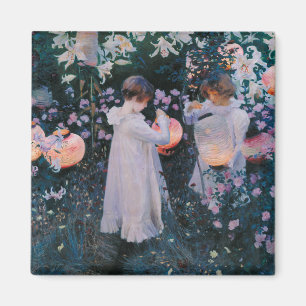 Nelke, Lilie, Lilie, Rose (John Singer Sargent) Magnet
