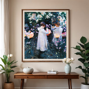 Nelke, Lilie, Lilie, Rose, Sargent Poster