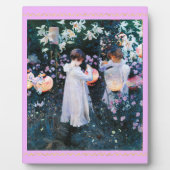 Nelke, Lilie, Rose, Sargent Fotoplatte (Vorderseite)