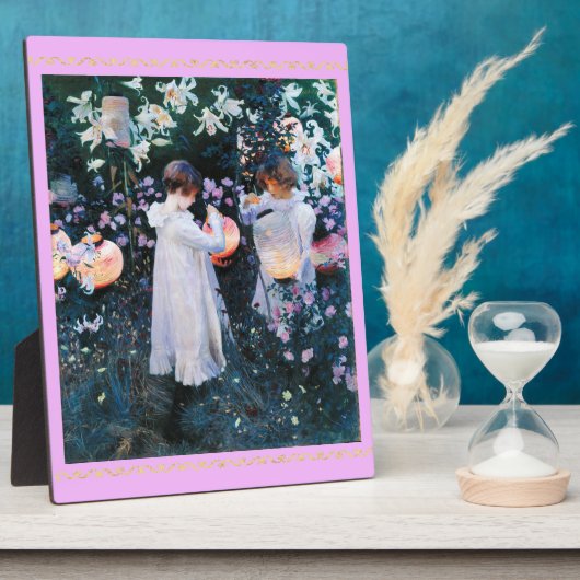 Nelke, Lilie, Rose, Sargent Fotoplatte (Seite)