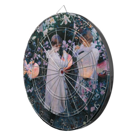 Nelke, Lily, Lily, Rose (John Singer Sargent) Dartscheibe (Vorderseite rechts)