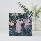 Nelke, Lily, Lily, Rose (John Singer Sargent) Karte (Stehend Vorderseite)