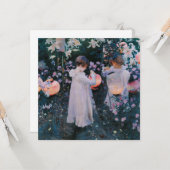 Nelke, Lily, Lily, Rose (John Singer Sargent) Karte (Vorderseite/Rückseite Beispiel)