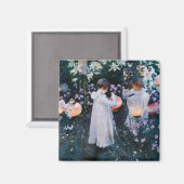 Nelke, Lily, Lily, Rose | John Singer Sargent Magnet (Vorderseite/Rückseite)