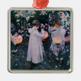 Nelke, Lily, Lily, Rose (John Singer Sargent) Ornament Aus Metall