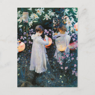 Nelke, Lily, Lily, Rose - John Singer Sargent Postkarte