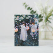 Nelke, Lily, Lily, Rose | John Singer Sargent Postkarte (Stehend Vorderseite)