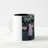 Nelke, Lily, Lily, Rose (John Singer Sargent) Zweifarbige Tasse (Vorderseite Links)