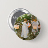 Nelke, Lily, Lily, Rose von John Singer Sargent Button (Vorne & Hinten)