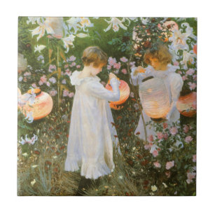 Nelke, Lily, Lily, Rose von John Singer Sargent Fliese