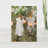 Nelke, Lily, Lily, Rose von John Singer Sargent Karte (Vorderseite)