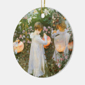 Nelke, Lily, Lily, Rose von John Singer Sargent Keramikornament (Links)