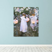Nelke, Lily, Lily, Rose von John Singer Sargent Leinwanddruck (Insitu (Holzboden))