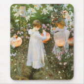 Nelke, Lily, Lily, Rose von John Singer Sargent Mousepad (Vorne)