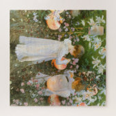 Nelke, Lily, Lily, Rose von John Singer Sargent Puzzle (Horizontal)