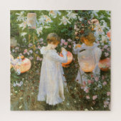 Nelke, Lily, Lily, Rose von John Singer Sargent Puzzle (Vertikal)