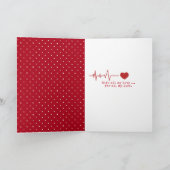 Nelke und Disy-Jahrestag Feiertagskarte (Innenseite)