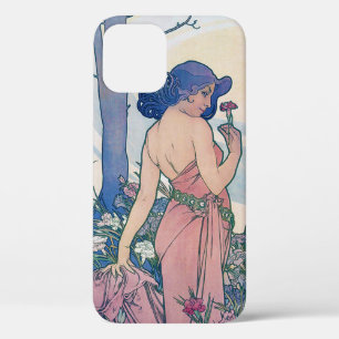 Nelke (vier Blume), Alphonse Mucha Case-Mate iPhone Hülle