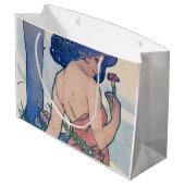 Nelke (vier Blume), Alphonse Mucha Große Geschenktüte (Rückseite Schrägansicht)