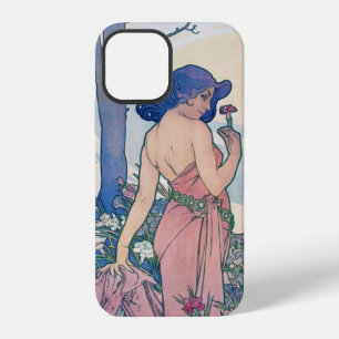 Nelke (vier Blume), Alphonse Mucha iPhone 12 Hülle