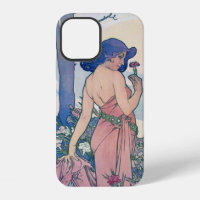 Nelke (Vier Blumen), Alphonse Mucha