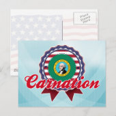 Nelke, WA Postkarte (Vorne/Hinten)