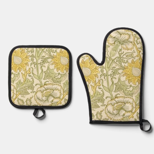 Nelke, William Morris Ofenhandschuh & Topflappen-Set (Vorderseite)