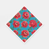 Nelken-Blume Serviette (Ecke)