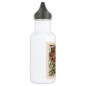Nelken-Blumenfliese Antik Rustikal De Morgan Kunst Edelstahlflasche (Links)