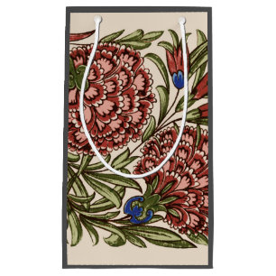 Nelken-Blumenfliese Antik Rustikal De Morgan Kunst Kleine Geschenktüte